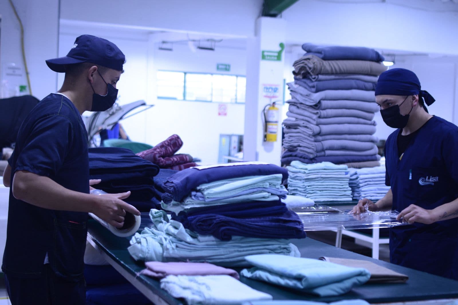 Trabajadores lavanderia